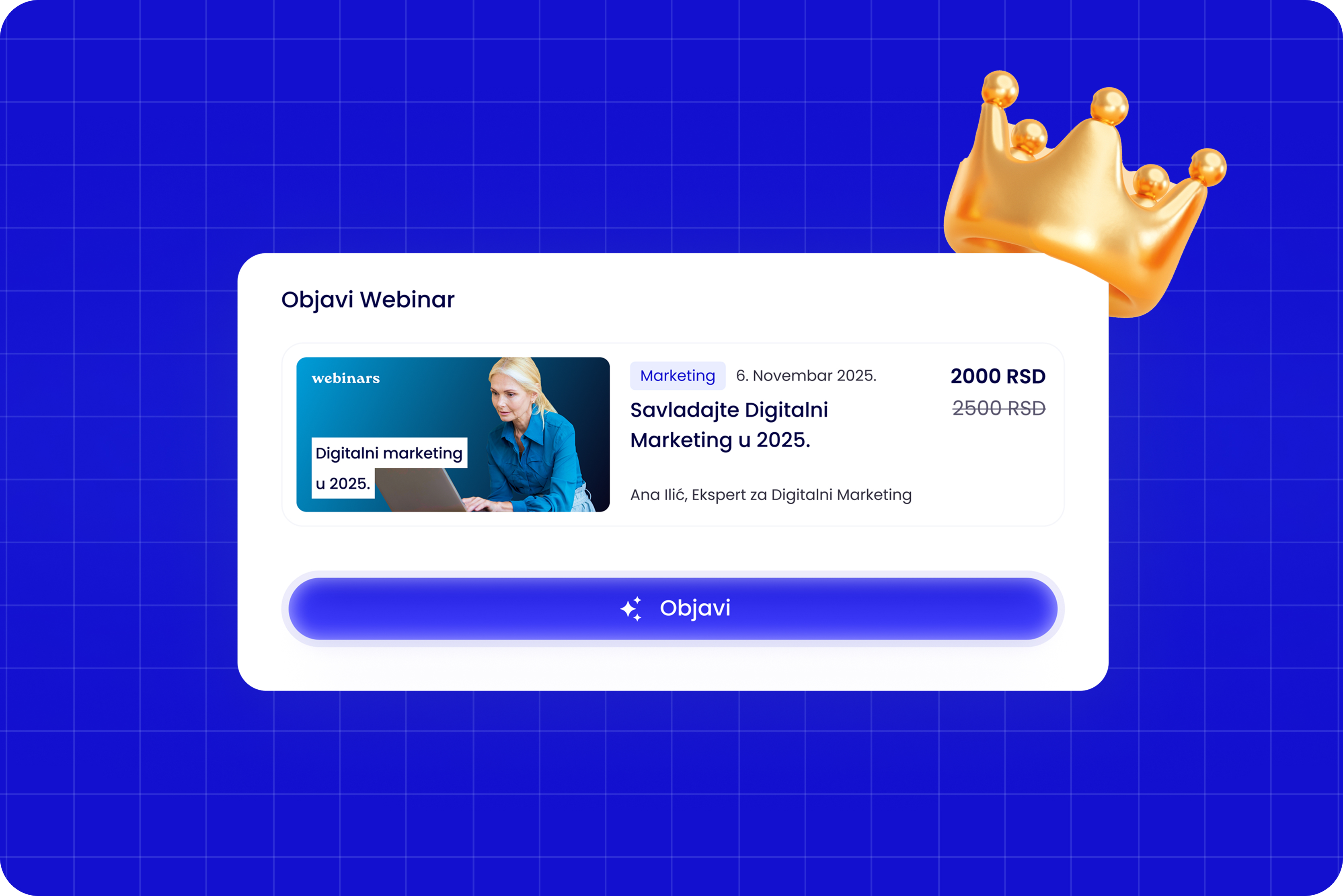 Kako kreirati premium webinar i prodati ga publici?